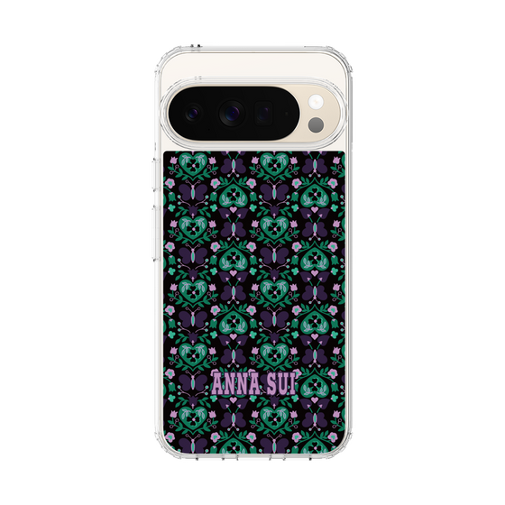 スリムプロテクションケース［ ANNA SUI - バタフライハーツ - グリーン ］