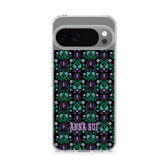 スリムプロテクションケース［ ANNA SUI - バタフライハーツ - グリーン ］