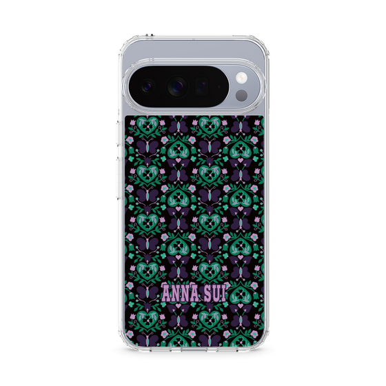 スリムプロテクションケース［ ANNA SUI - バタフライハーツ - グリーン ］