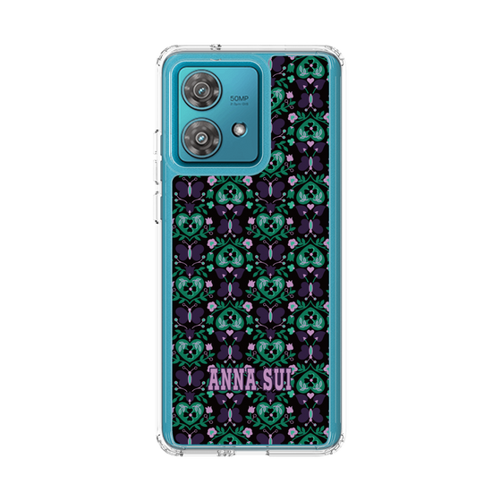 スリムプロテクションケース［ ANNA SUI - バタフライハーツ - グリーン ］
