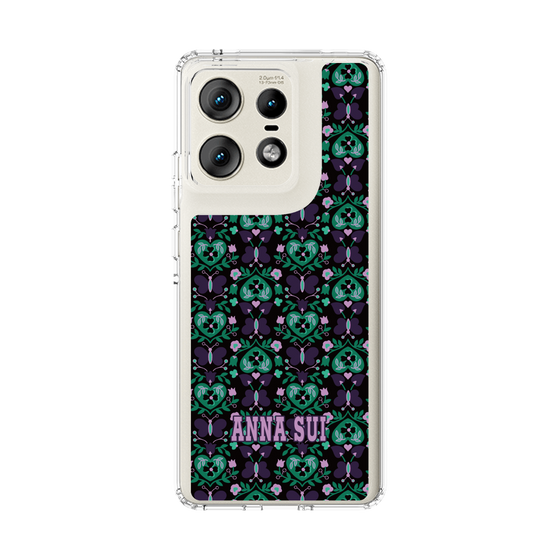 スリムプロテクションケース［ ANNA SUI - バタフライハーツ - グリーン ］