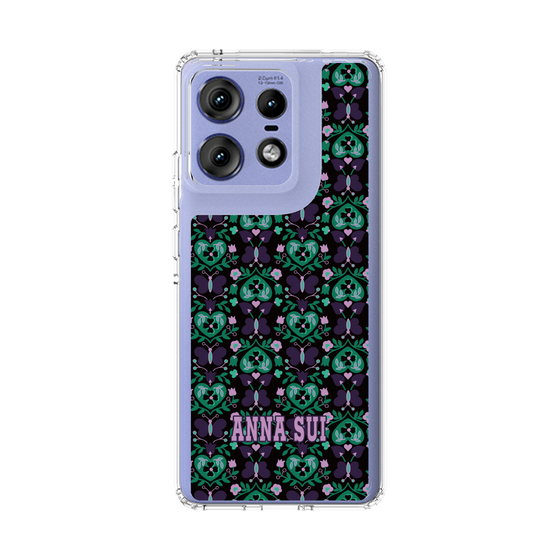 スリムプロテクションケース［ ANNA SUI - バタフライハーツ - グリーン ］