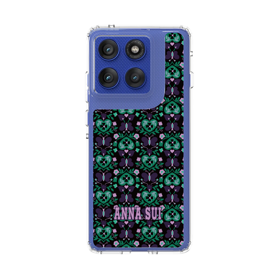 スリムプロテクションケース［ ANNA SUI - バタフライハーツ - グリーン ］