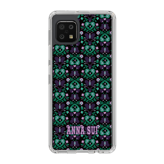 スリムプロテクションケース［ ANNA SUI - バタフライハーツ - グリーン ］