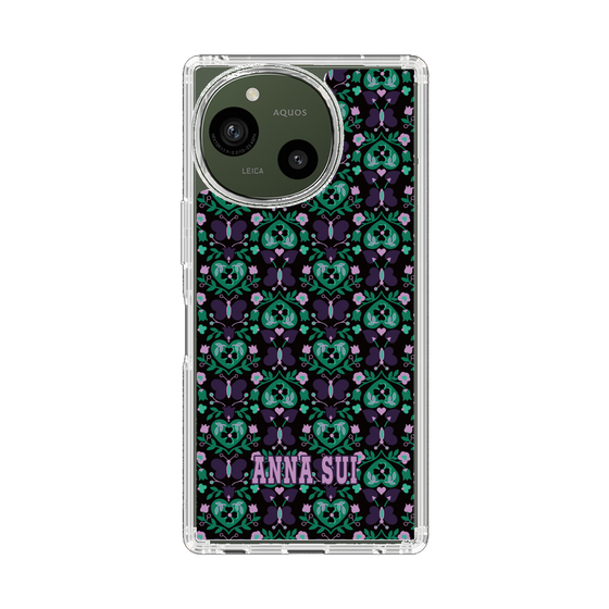 スリムプロテクションケース［ ANNA SUI - バタフライハーツ - グリーン ］