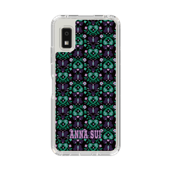 スリムプロテクションケース［ ANNA SUI - バタフライハーツ - グリーン ］