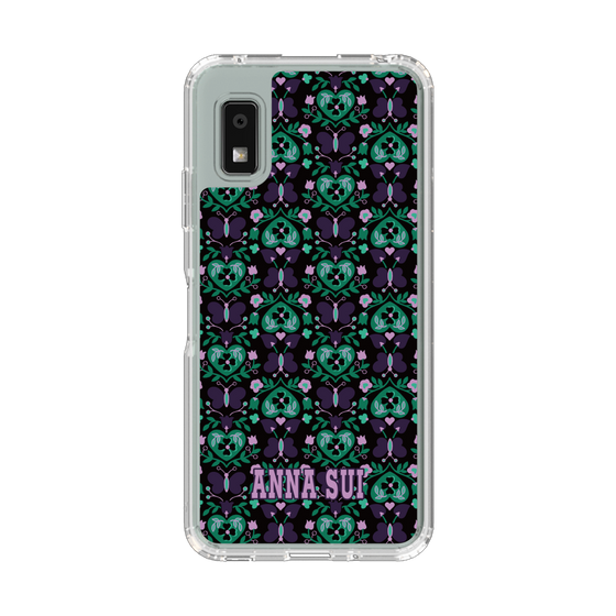 スリムプロテクションケース［ ANNA SUI - バタフライハーツ - グリーン ］