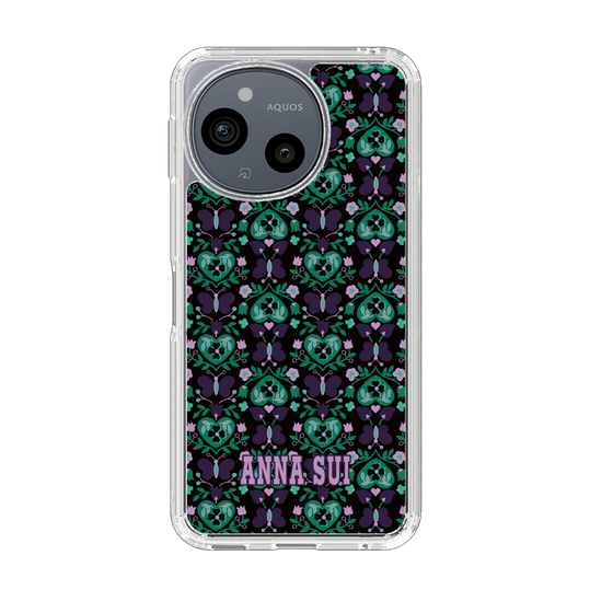 スリムプロテクションケース［ ANNA SUI - バタフライハーツ - グリーン ］