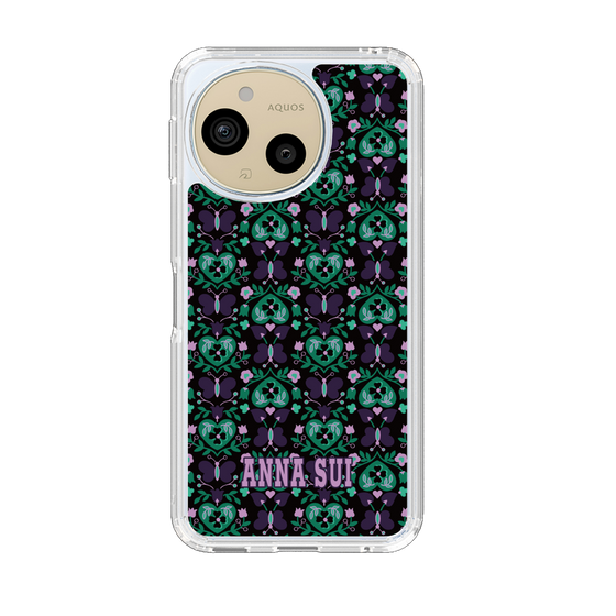 スリムプロテクションケース［ ANNA SUI - バタフライハーツ - グリーン ］