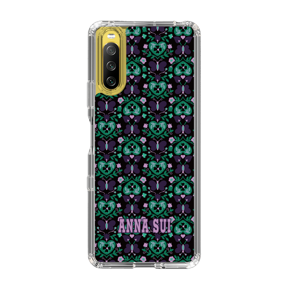 スリムプロテクションケース［ ANNA SUI - バタフライハーツ - グリーン ］