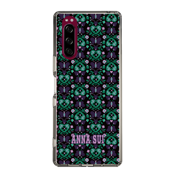 スリムプロテクションケース［ ANNA SUI - バタフライハーツ - グリーン ］