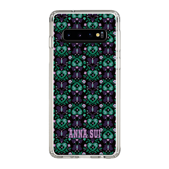 スリムプロテクションケース［ ANNA SUI - バタフライハーツ - グリーン ］