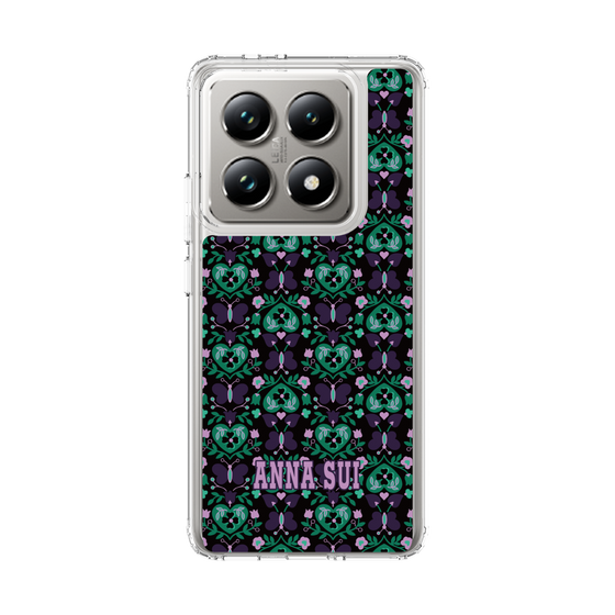 スリムプロテクションケース［ ANNA SUI - バタフライハーツ - グリーン ］
