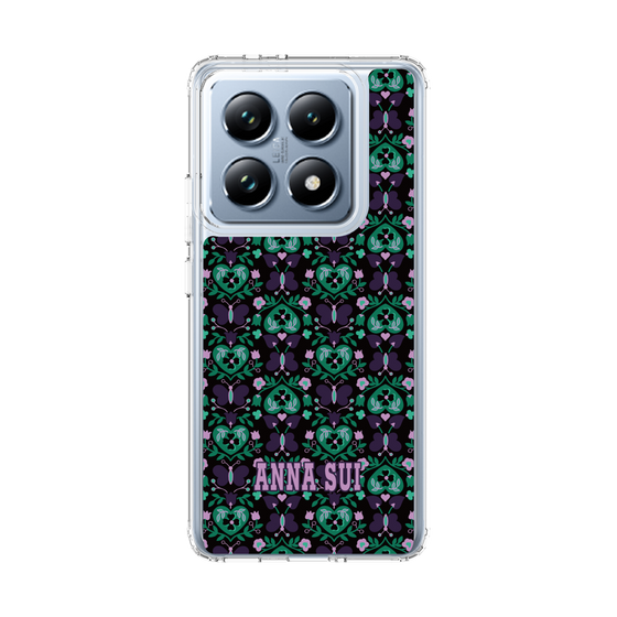 スリムプロテクションケース［ ANNA SUI - バタフライハーツ - グリーン ］