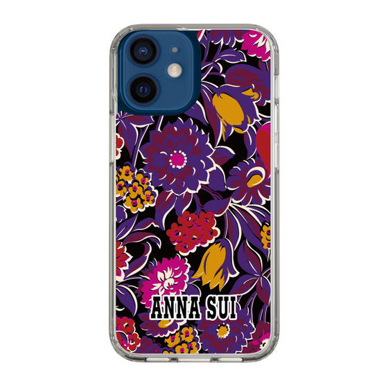 スリムプロテクションケース［ ANNA SUI - ガーデンフワラー - マゼンタ ］