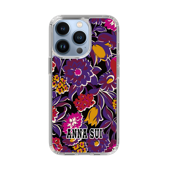 スリムプロテクションケース［ ANNA SUI - ガーデンフワラー - マゼンタ ］