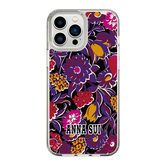 スリムプロテクションケース［ ANNA SUI - ガーデンフワラー - マゼンタ ］