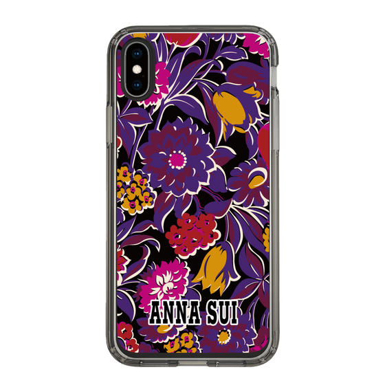 スリムプロテクションケース［ ANNA SUI - ガーデンフワラー - マゼンタ ］