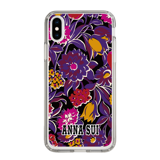 スリムプロテクションケース［ ANNA SUI - ガーデンフワラー - マゼンタ ］