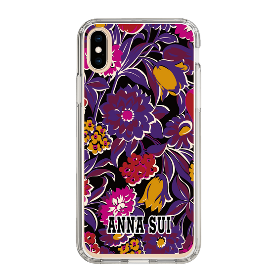 スリムプロテクションケース［ ANNA SUI - ガーデンフワラー - マゼンタ ］