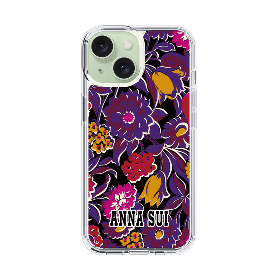 スリムプロテクションケース［ ANNA SUI - ガーデンフワラー - マゼンタ ］