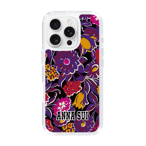 スリムプロテクションケース［ ANNA SUI - ガーデンフワラー - マゼンタ ］