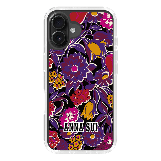 スリムプロテクションケース［ ANNA SUI - ガーデンフワラー - マゼンタ ］