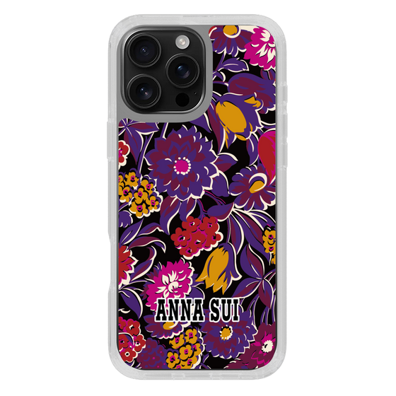 スリムプロテクションケース［ ANNA SUI - ガーデンフワラー - マゼンタ ］