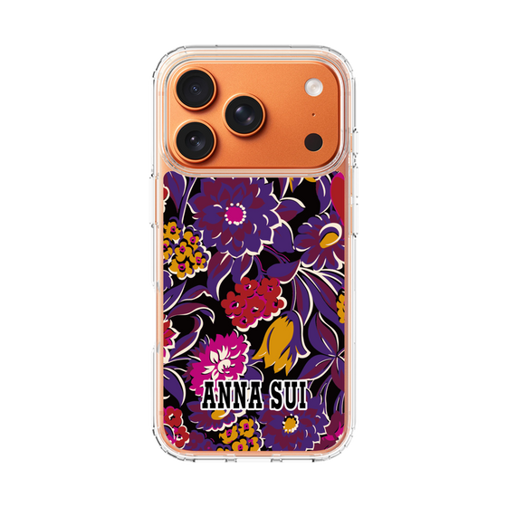 スリムプロテクションケース［ ANNA SUI - ガーデンフワラー - マゼンタ ］