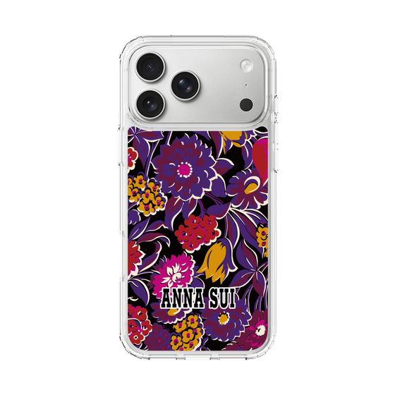 スリムプロテクションケース［ ANNA SUI - ガーデンフワラー - マゼンタ ］