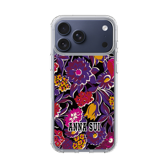 スリムプロテクションケース［ ANNA SUI - ガーデンフワラー - マゼンタ ］
