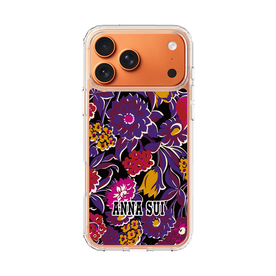 スリムプロテクションケース［ ANNA SUI - ガーデンフワラー - マゼンタ ］