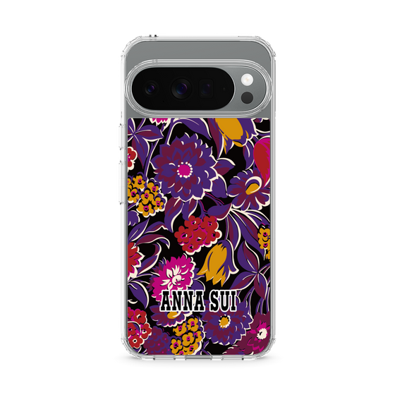スリムプロテクションケース［ ANNA SUI - ガーデンフワラー - マゼンタ ］