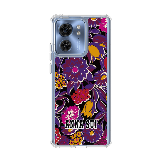 スリムプロテクションケース［ ANNA SUI - ガーデンフワラー - マゼンタ ］