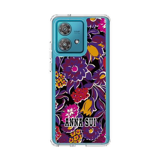 スリムプロテクションケース［ ANNA SUI - ガーデンフワラー - マゼンタ ］