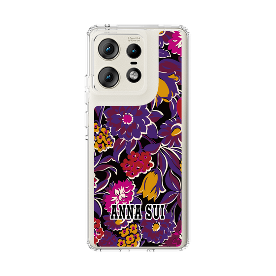 スリムプロテクションケース［ ANNA SUI - ガーデンフワラー - マゼンタ ］