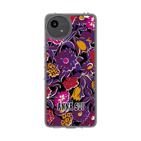 スリムプロテクションケース［ ANNA SUI - ガーデンフワラー - マゼンタ ］
