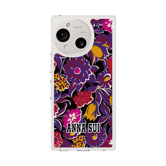 スリムプロテクションケース［ ANNA SUI - ガーデンフワラー - マゼンタ ］