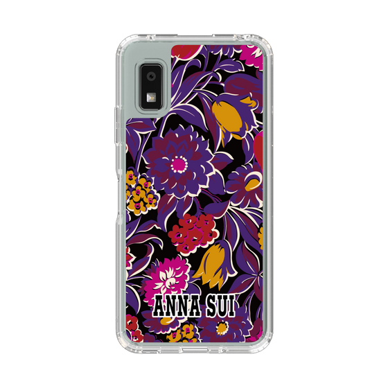 スリムプロテクションケース［ ANNA SUI - ガーデンフワラー - マゼンタ ］