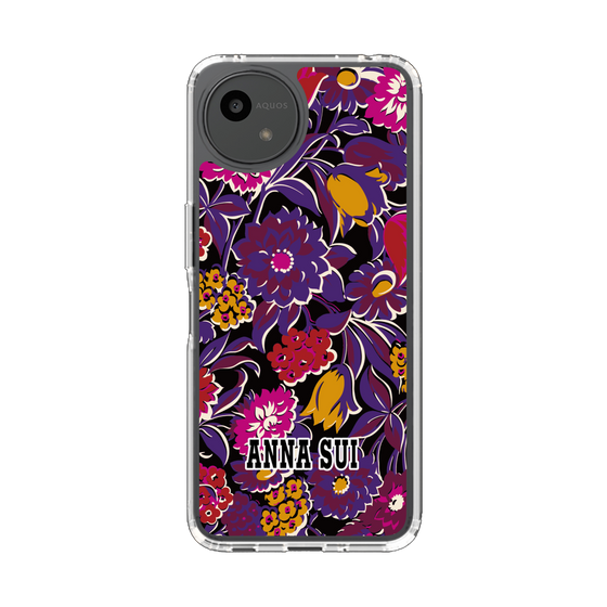 スリムプロテクションケース［ ANNA SUI - ガーデンフワラー - マゼンタ ］