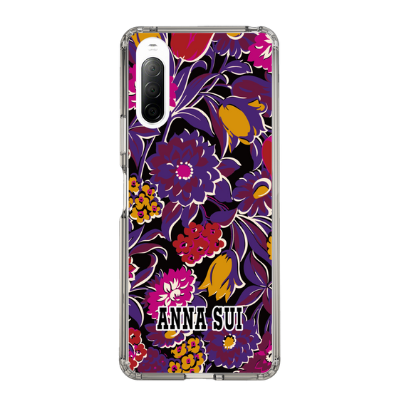 スリムプロテクションケース［ ANNA SUI - ガーデンフワラー - マゼンタ ］