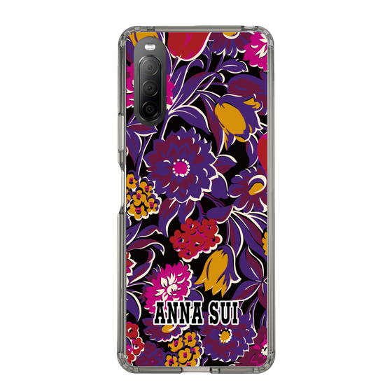 スリムプロテクションケース［ ANNA SUI - ガーデンフワラー - マゼンタ ］