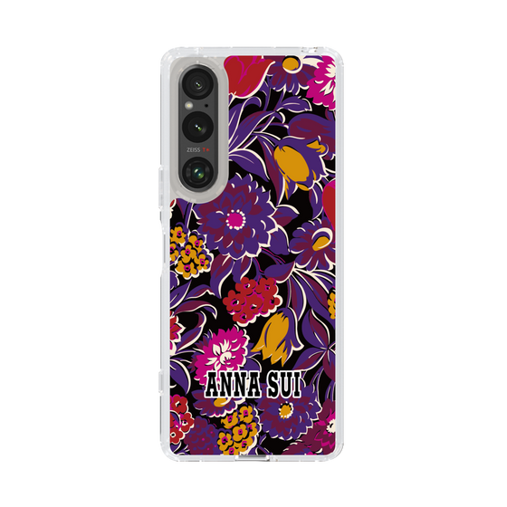 スリムプロテクションケース［ ANNA SUI - ガーデンフワラー - マゼンタ ］