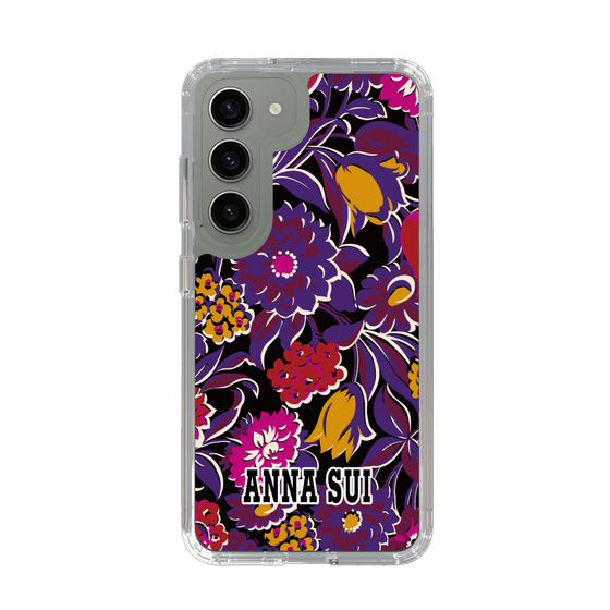 スリムプロテクションケース［ ANNA SUI - ガーデンフワラー - マゼンタ ］