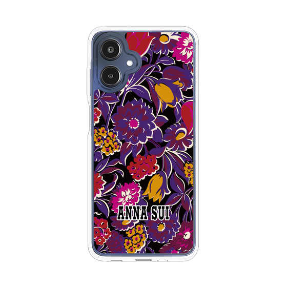 スリムプロテクションケース［ ANNA SUI - ガーデンフワラー - マゼンタ ］