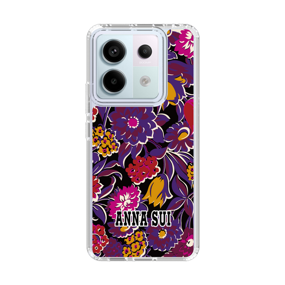 スリムプロテクションケース［ ANNA SUI - ガーデンフワラー - マゼンタ ］