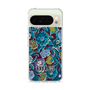 スリムプロテクションケース［ ANNA SUI - ガーデンフワラー - シアン ］