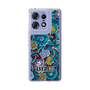 スリムプロテクションケース［ ANNA SUI - ガーデンフワラー - シアン ］