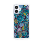 スリムプロテクションケース［ ANNA SUI - ガーデンフワラー - シアン ］