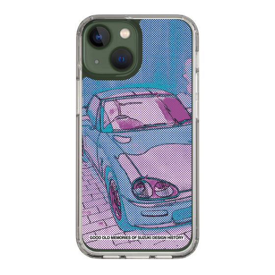 スリムプロテクションケース［ SUZUKI - CAPPUCCINO Halftone - Purple ］